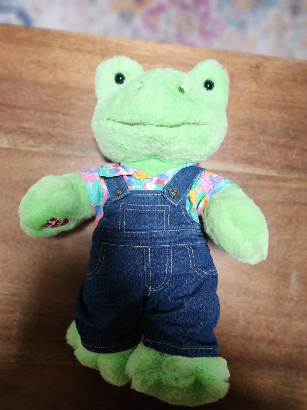Spring Green Frog Build-A-Bear Plush